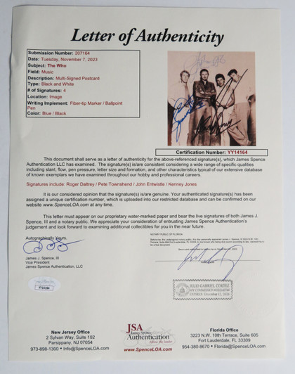 The Who Signed Display