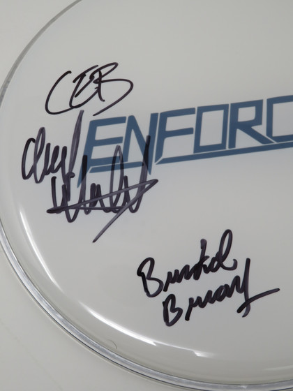 Enforcer Signed Drumhead QQ34954