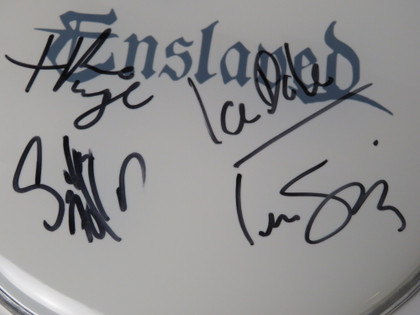 Enslaved Signed Drumhead