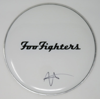 Foo Fighters Signed Drumhead AQ11916