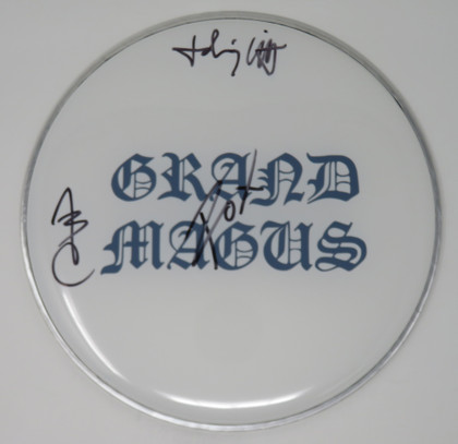 Grand Magus Signed Drumhead QQ34956