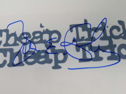 Cheap Trick Signed Drumhead AQ60395