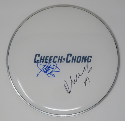 Cheech And Chong Signed Drumhead AF37864