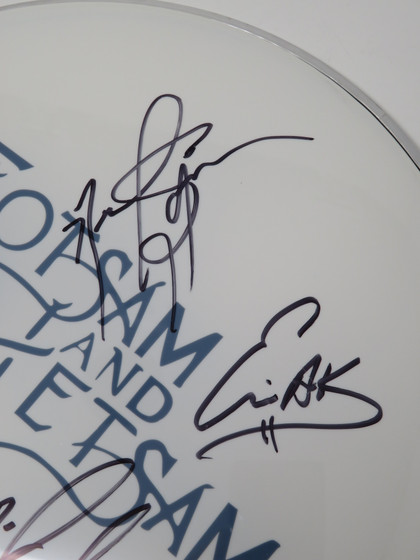 Flotsam And Jetsam Signed Drumhead