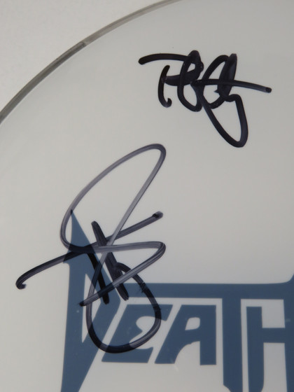 Death Angel Signed Drumhead FF52086