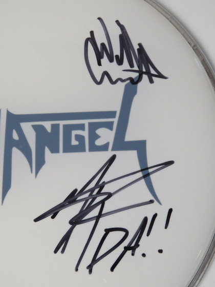 Death Angel Signed Drumhead FF52087