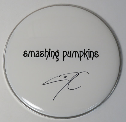 Smashing Pumpkins Signed Drumhead AQ12257