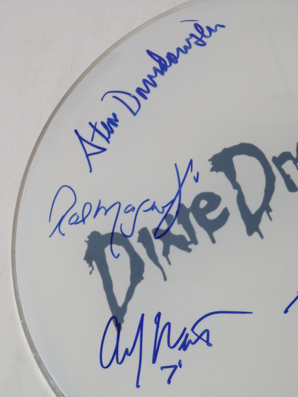 Dixie Dregs Signed Drumhead