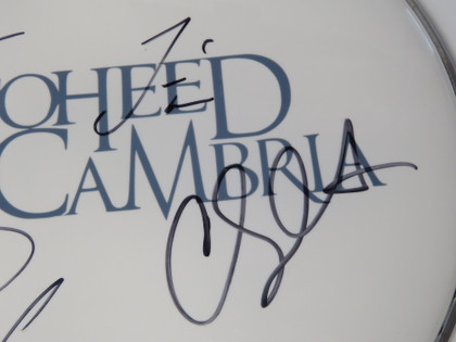 Coheed And Cambria Signed Drumhead LH-AI39440