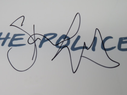 The Police Signed Drumhead 2
