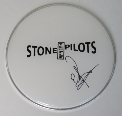 Stone Temple Pilots Signed Drumhead LH-FF52258
