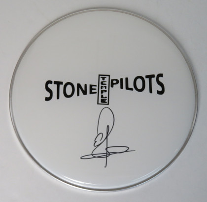 Stone Temple Pilots Signed Drumhead LH-FF52259