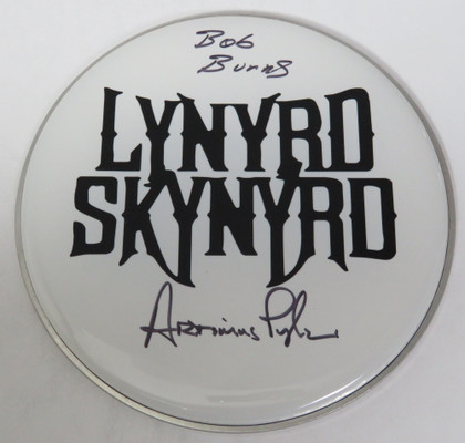 Lynyrd Skynyrd Signed Drumhead RR58929