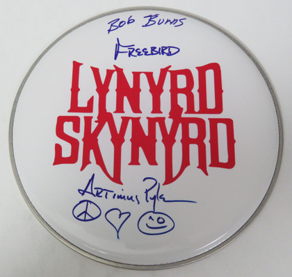 Lynyrd Skynyrd Signed Drumhead RR58934