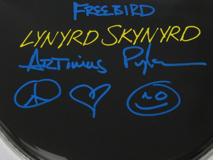 Lynyrd Skynyrd Signed Drumhead RR58899