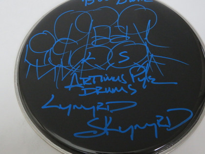 Lynyrd Skynyrd Signed Drumhead RR58937