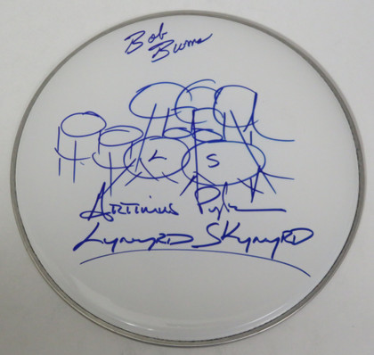 Lynyrd Skynyrd Signed Drumhead RR58923