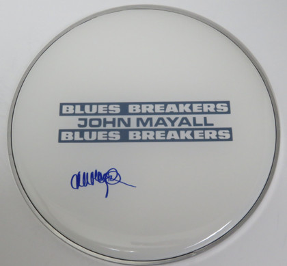 John Mayall And The Blues Breakers Signed Drumhead RR58891