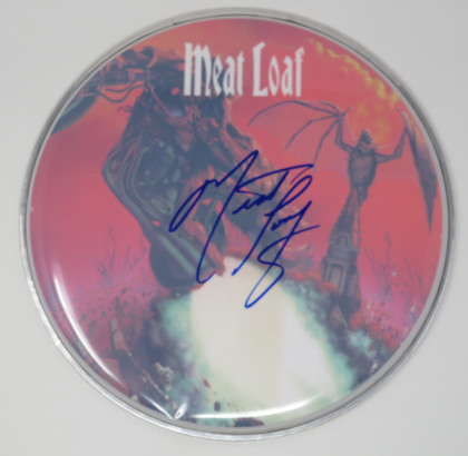 Meat Loaf Signed Drumhead LH-RR58663