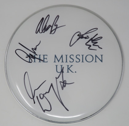 The Mission U.K. Signed Drumhead AS68429