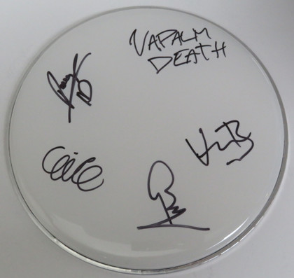 Napalm Death Signed Drumhead LH-RR59440
