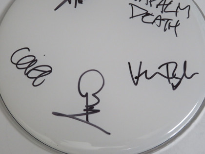 Napalm Death Signed Drumhead RR59441
