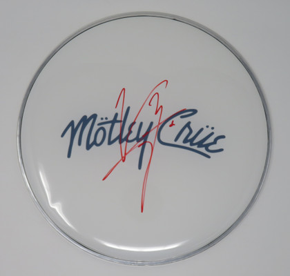 Motley Crue Signed Drumhead WIT698547