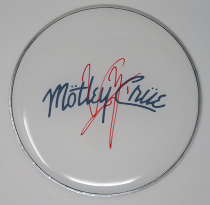 Motley Crue Signed Drumhead WIT698549