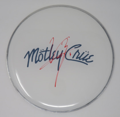 Motley Crue Signed Drumhead WIT698550