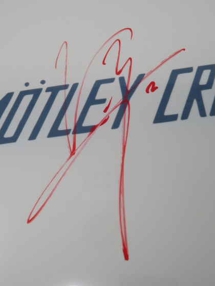 Motley Crue Signed Drumhead