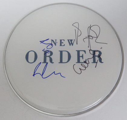 New Order Signed Drumhead LH-FF67707