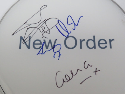 New Order Signed Drumhead LH-FF67708