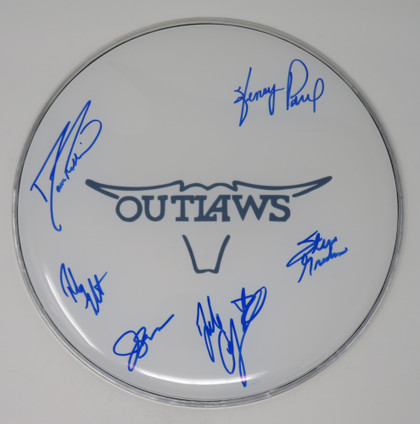 The Outlaws Signed Drumhead LH-QQ34938