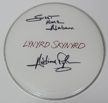 Lynyrd Skynyrd Signed Drumhead RR58811