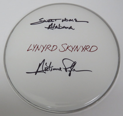 Lynyrd Skynyrd Signed Drumhead RR58812
