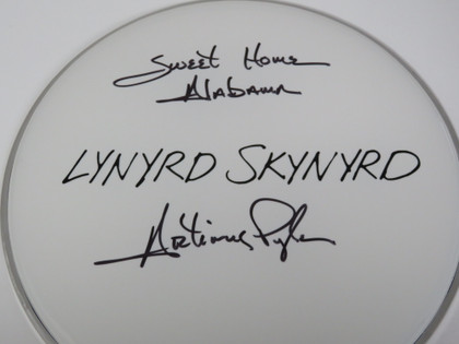 Lynyrd Skynyrd Signed Drumhead RR58805
