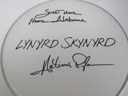 Lynyrd Skynyrd Signed Drumhead RR58806