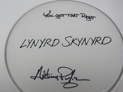 Lynyrd Skynyrd Signed Drumhead RR58808