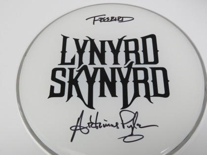 Lynyrd Skynyrd Signed Drumhead RR58794