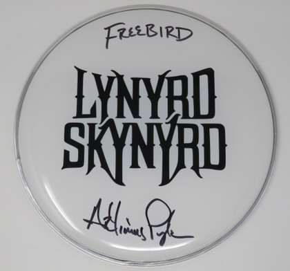 Lynyrd Skynyrd Signed Drumhead LH-WIT838164