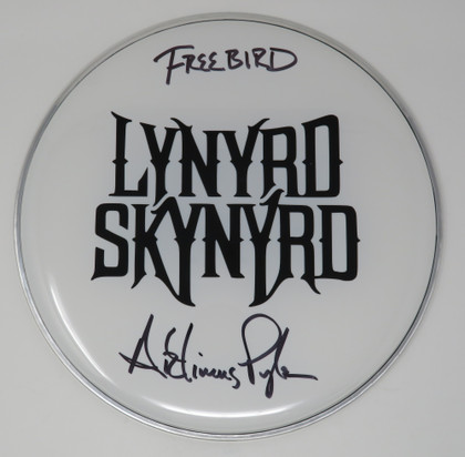 Lynyrd Skynyrd Signed Drumhead LH-WIT838167