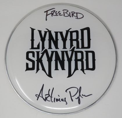 Lynyrd Skynyrd Signed Drumhead LH-WIT838169