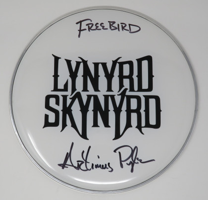 Lynyrd Skynyrd Signed Drumhead LH-WIT838174