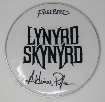 Lynyrd Skynyrd Signed Drumhead LH-WIT838188