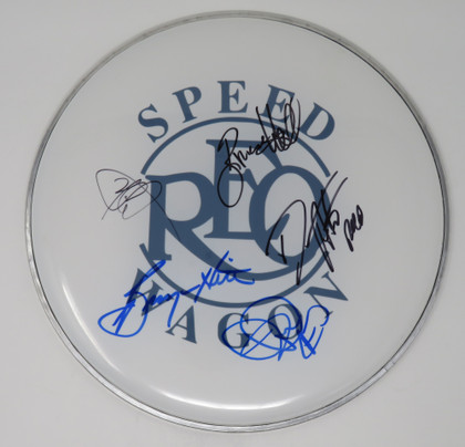 REO Speedwagon Signed Drumhead RR58825
