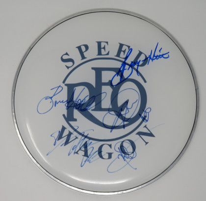 REO Speedwagon Signed Drumhead RR58821