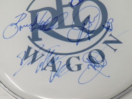 REO Speedwagon Signed Drumhead RR58821