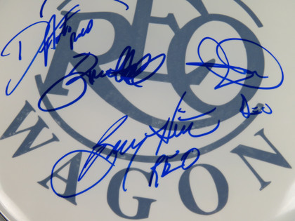 REO Speedwagon Signed Drumhead AI39892