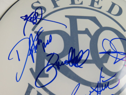 REO Speedwagon Signed Drumhead AI39892