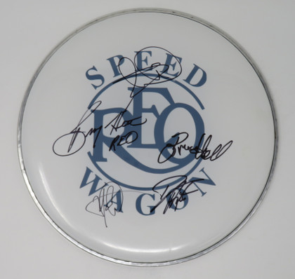 REO Speedwagon Signed Drumhead RR58824